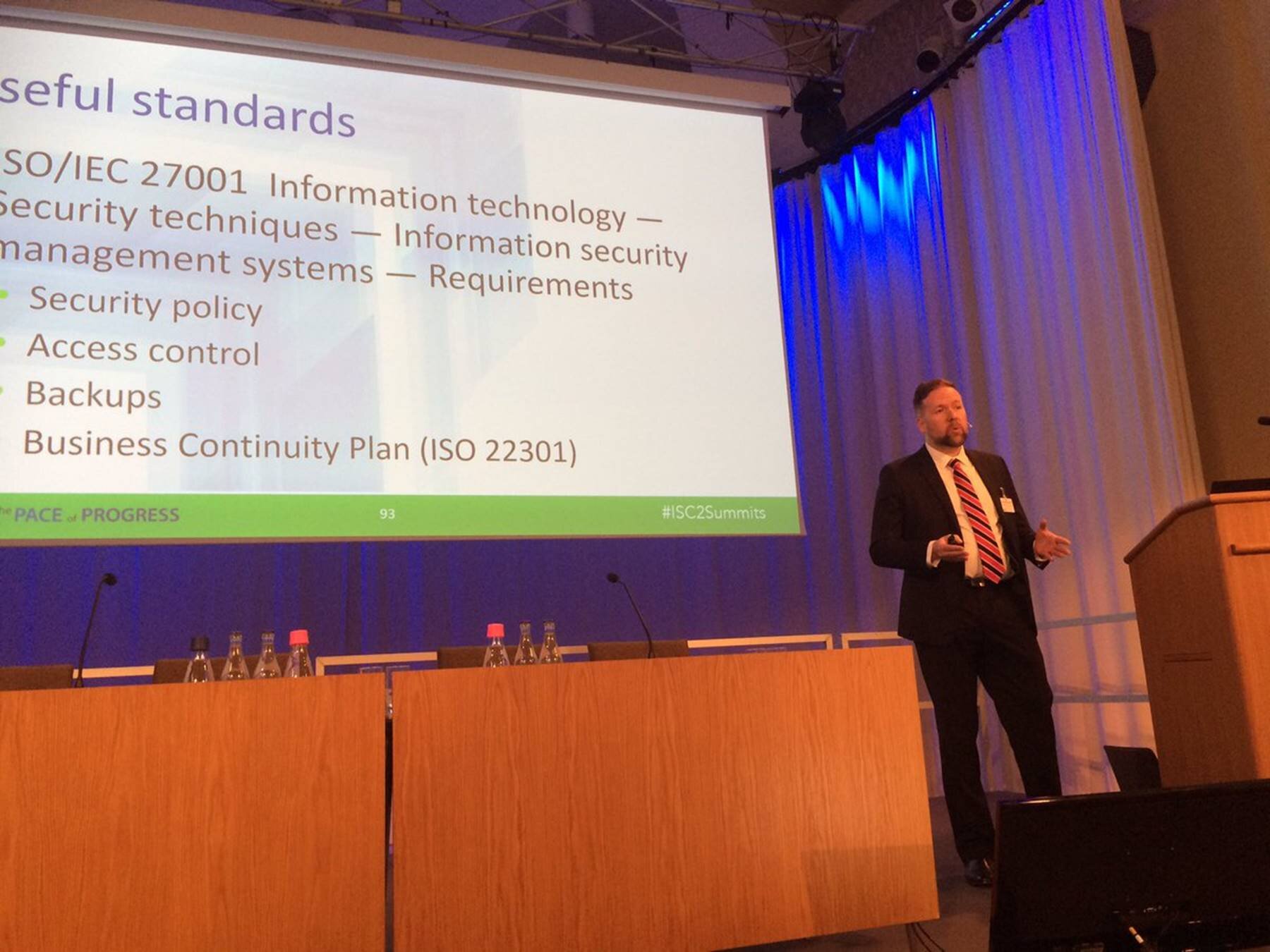 Talk at ISC2 Secure Summits Nordics - Stockholm - 2016